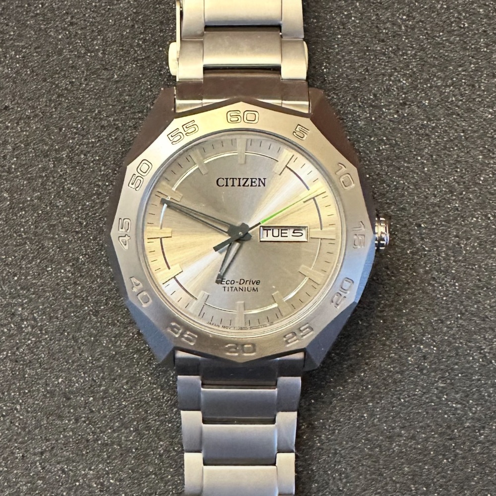 Citizen Men's Silver Eco-Drive Titanium Watch